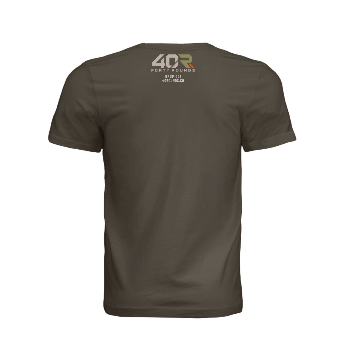Earn Your Reflection — Mirrored Tee · Army · Back