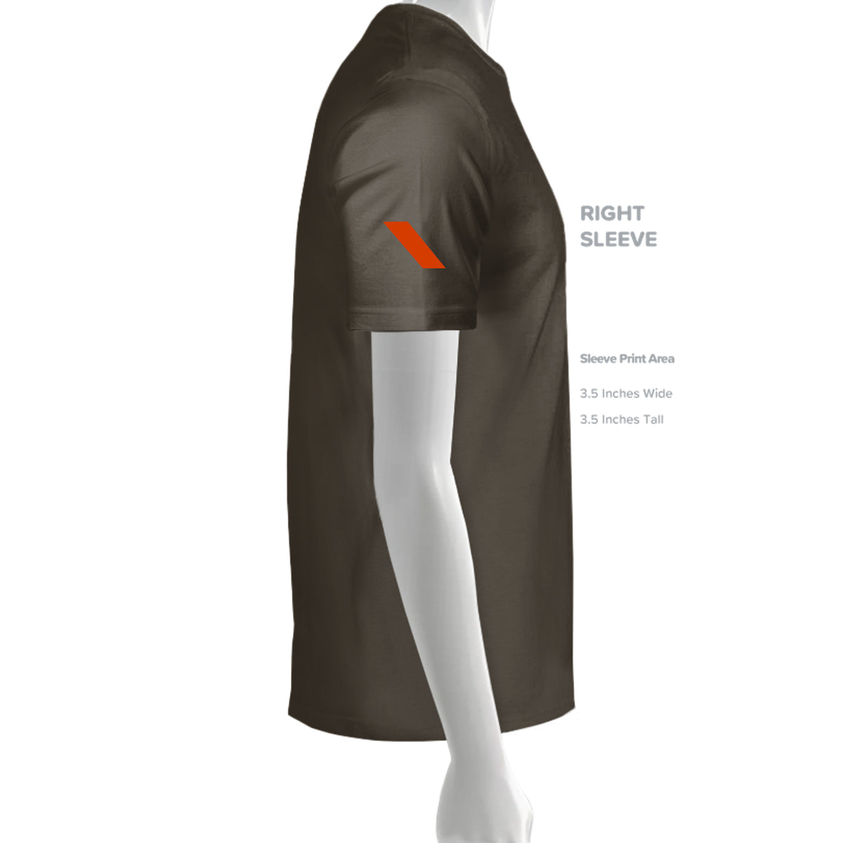 Earn Your Reflection — Mirrored Tee · Army · Sleeve