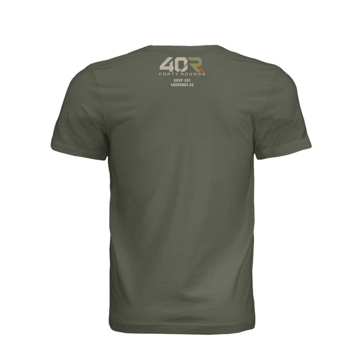 Earn Your Reflection — Mirrored Tee · Dark Olive · Back