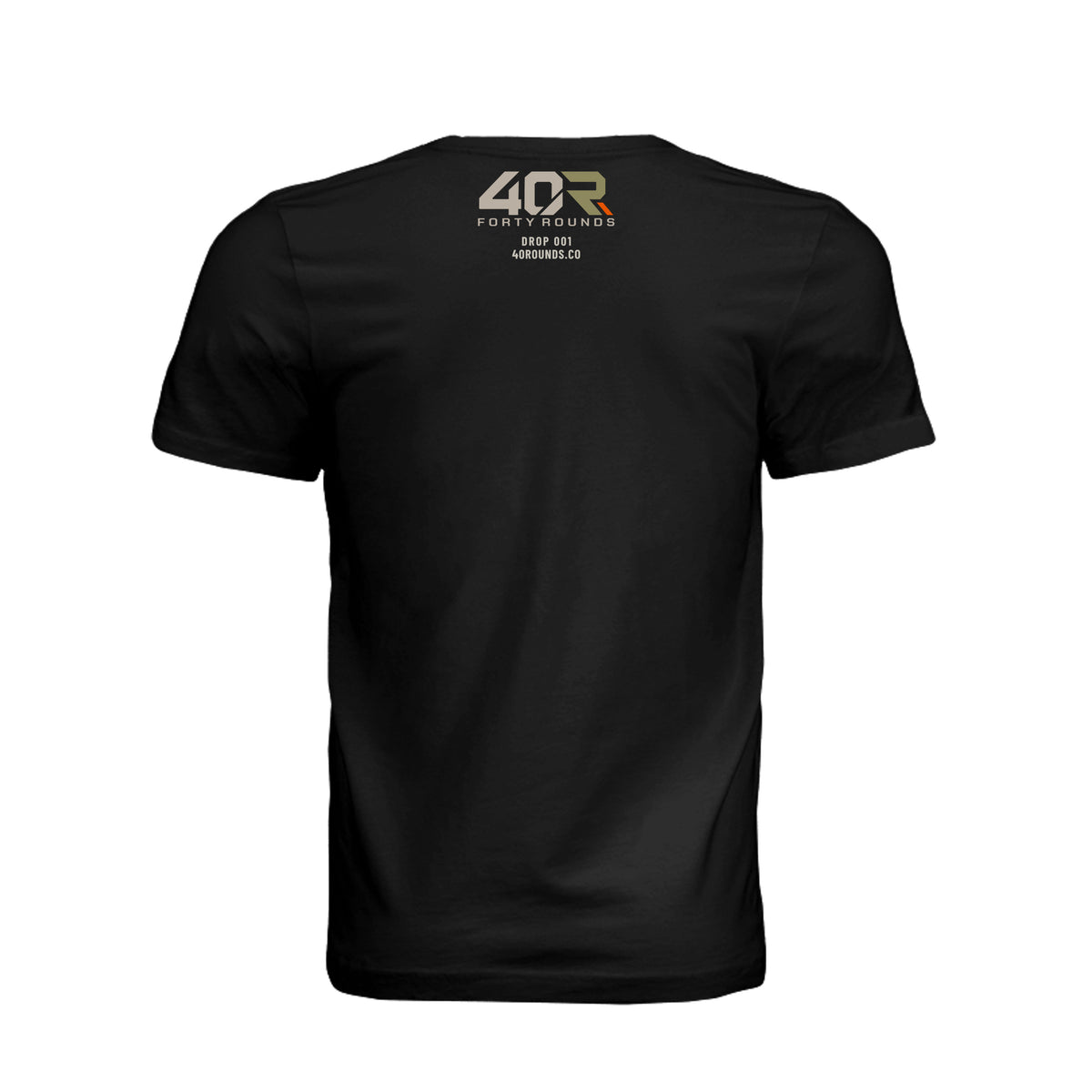 Earn Your Reflection — Mirrored Tee · Vintage Black · Back