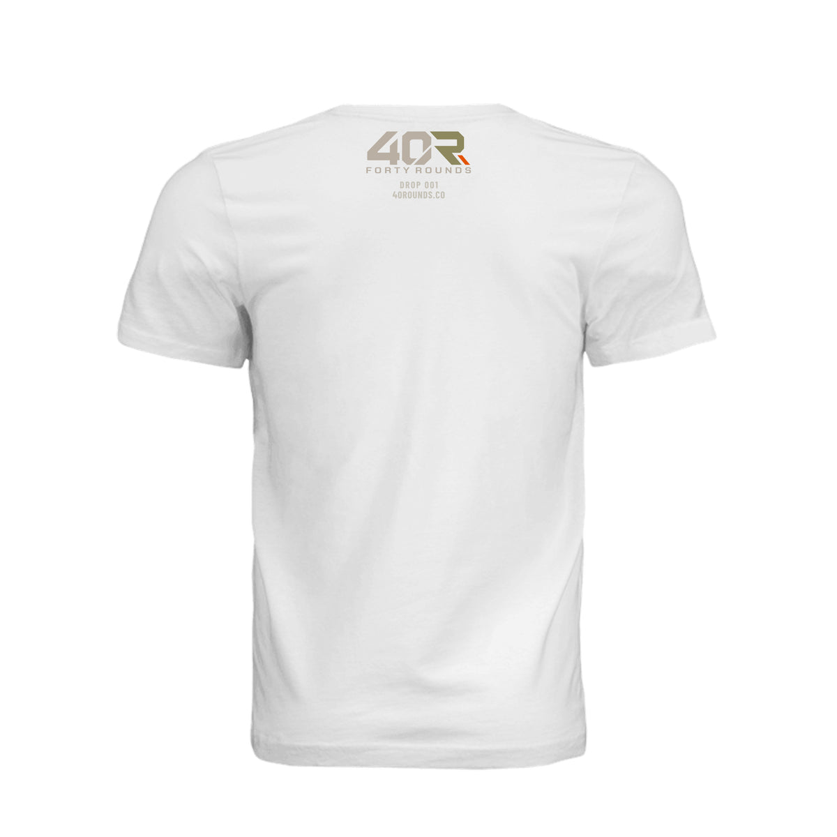 Earn Your Reflection — Mirrored Tee · White · Back