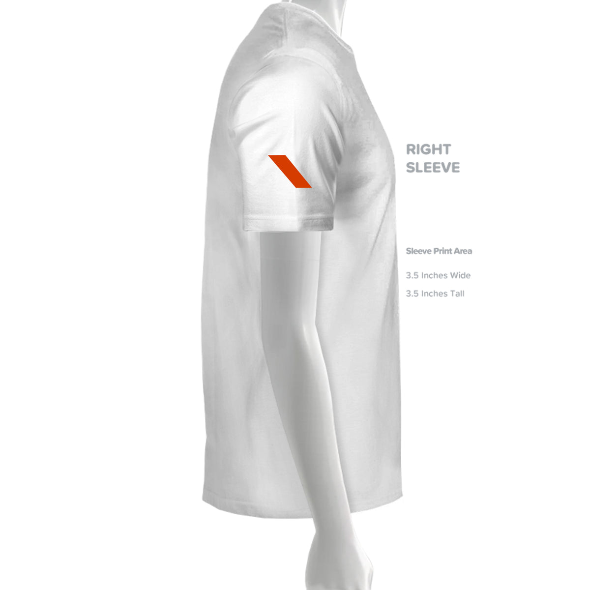 Earn Your Reflection — Mirrored Tee · White · Sleeve