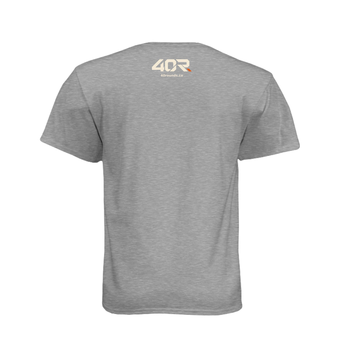 Don’t Flag Me, Bro — Range Humor Tee · Dark Heather Grey (60/40) · Back