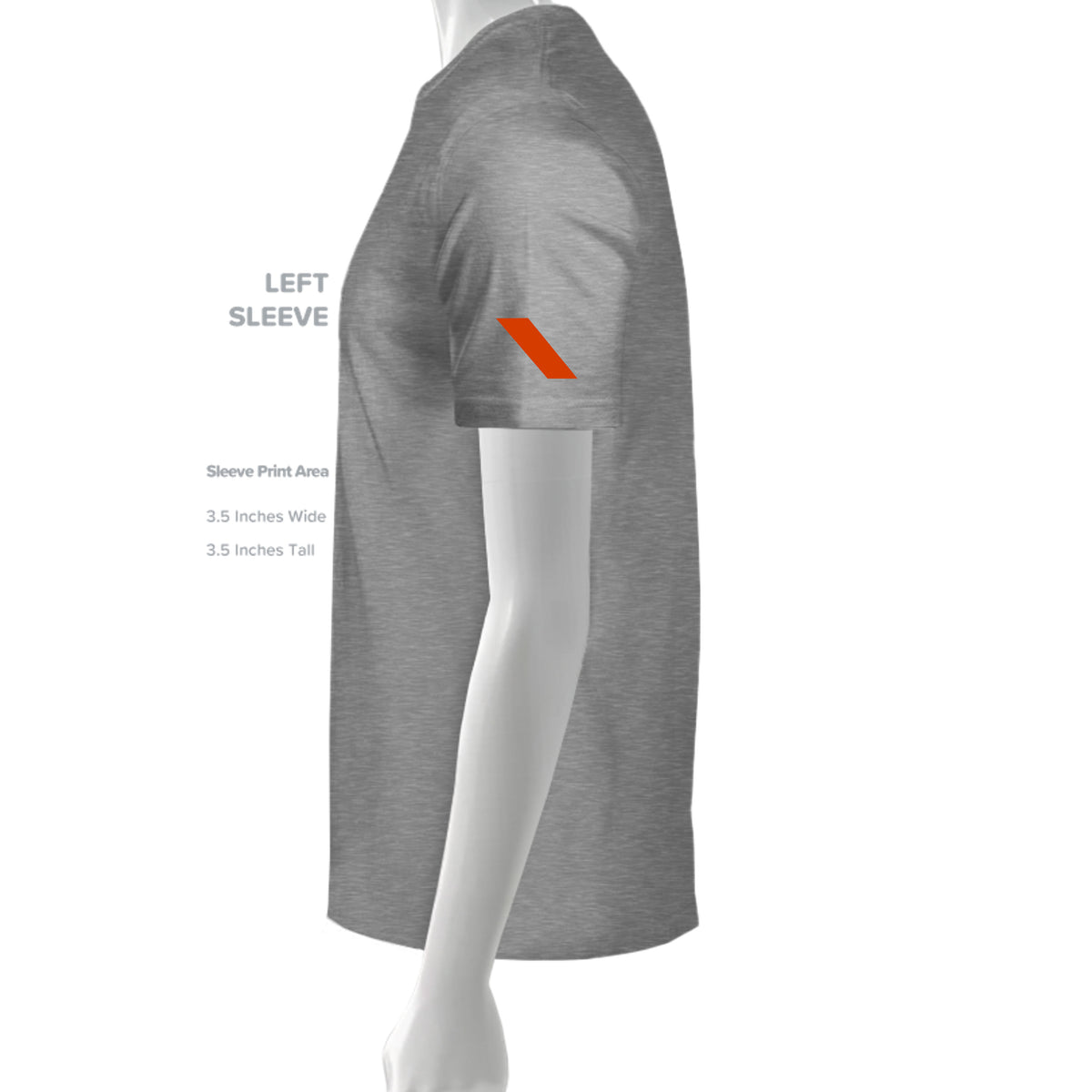 Don’t Flag Me, Bro — Range Humor Tee · Dark Heather Grey (60/40) · Sleeve