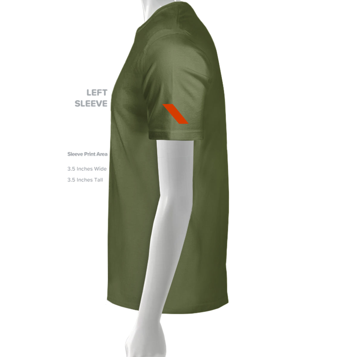 Don’t Flag Me, Bro — Range Humor Tee · Military Green · Sleeve