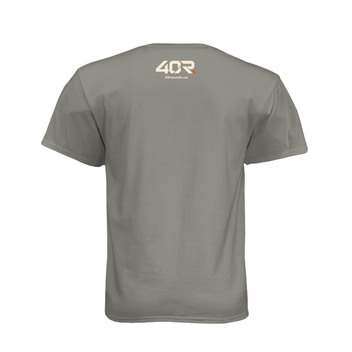 Don’t Flag Me, Bro — Range Humor Tee · Warm Gray · Back