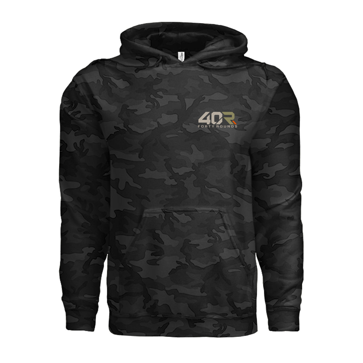Stay Ready Hoodie · Black Camo · Front