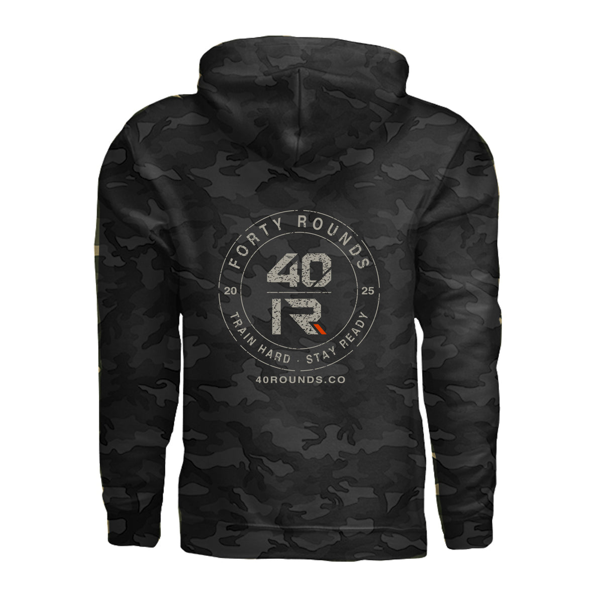 Stay Ready Hoodie · Black Camo · Back