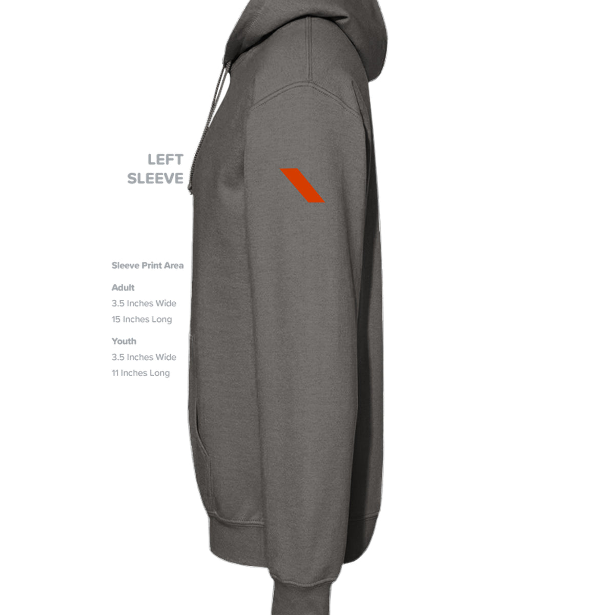 Stay Ready Hoodie · Charcoal · Sleeve