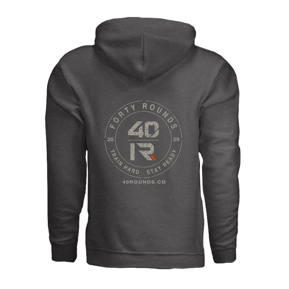 Stay Ready Hoodie · Charcoal Heather · Back