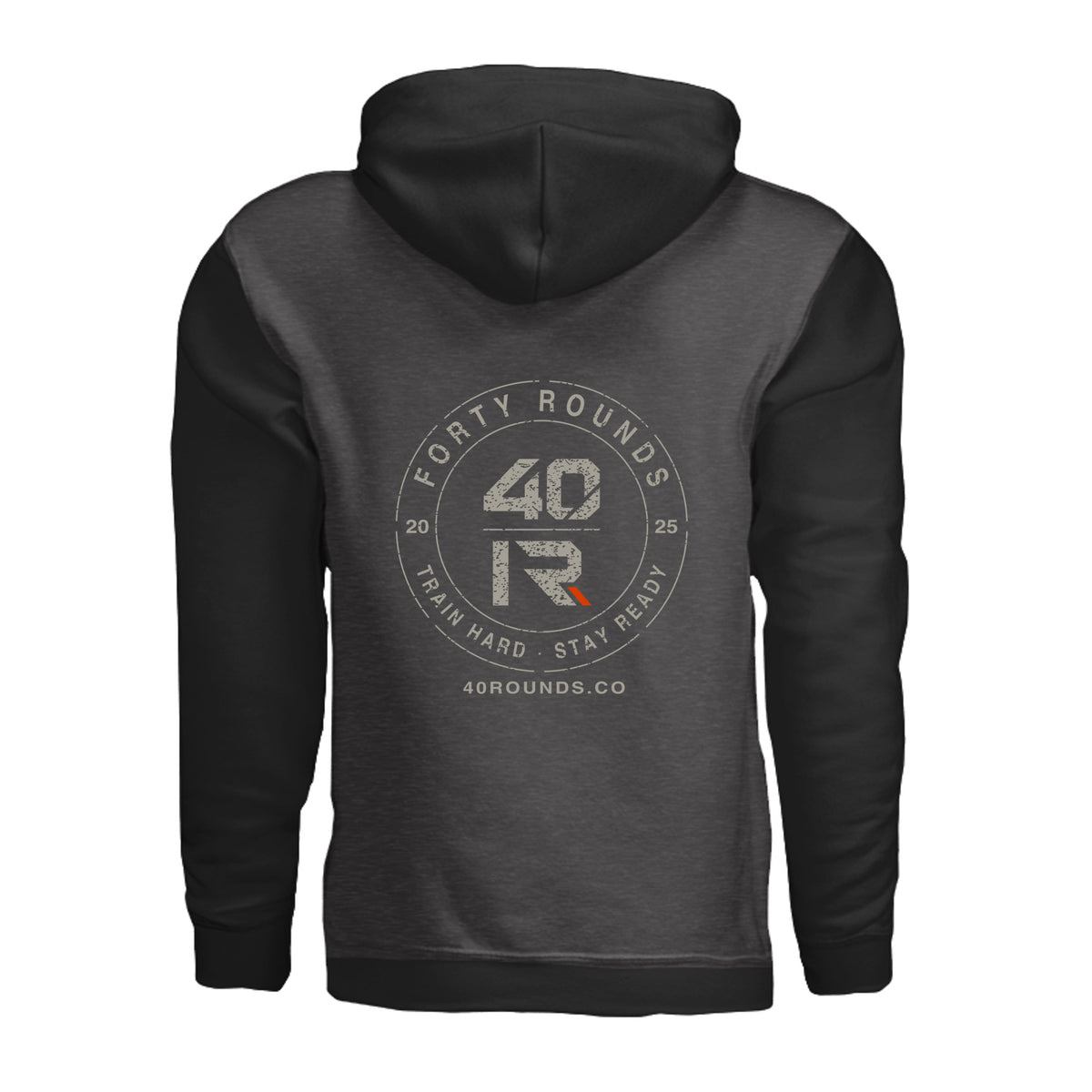 Stay Ready Hoodie · Charcoal Heather/ Black · Back