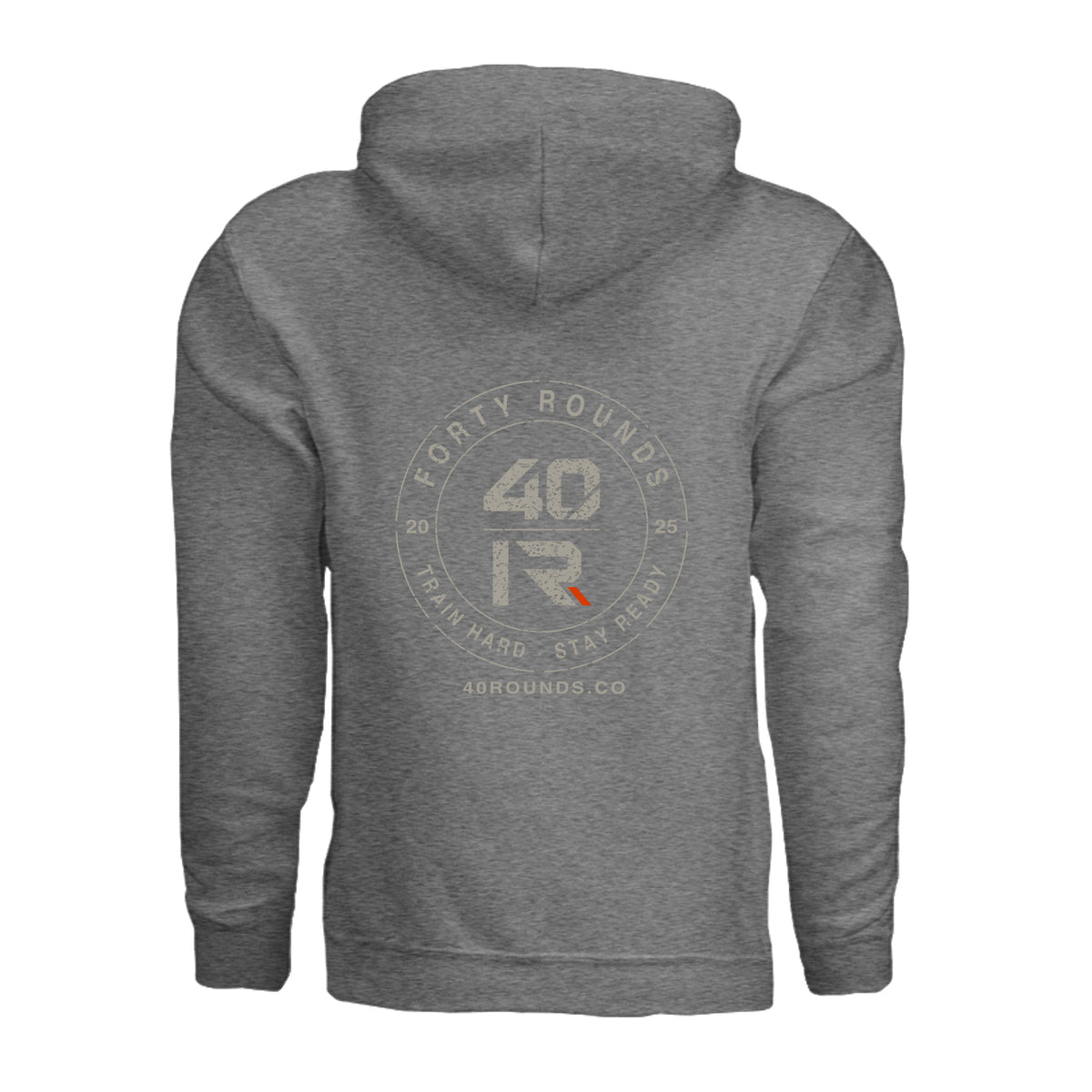 Stay Ready Hoodie · Gunmetal Heather · Back