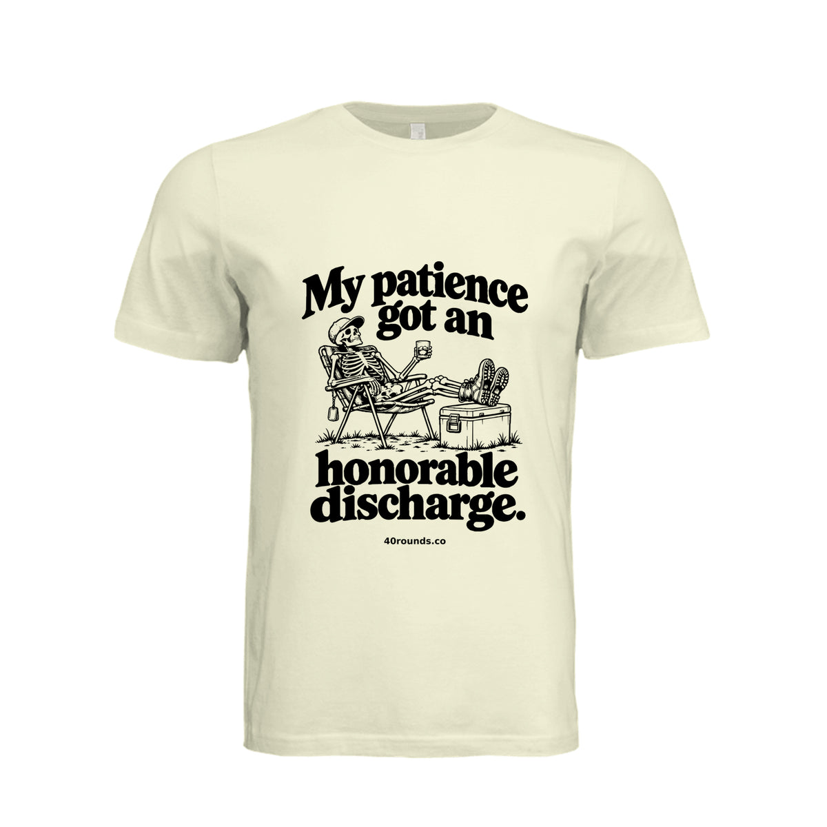 Honorable Discharge Tee · Natural · Front