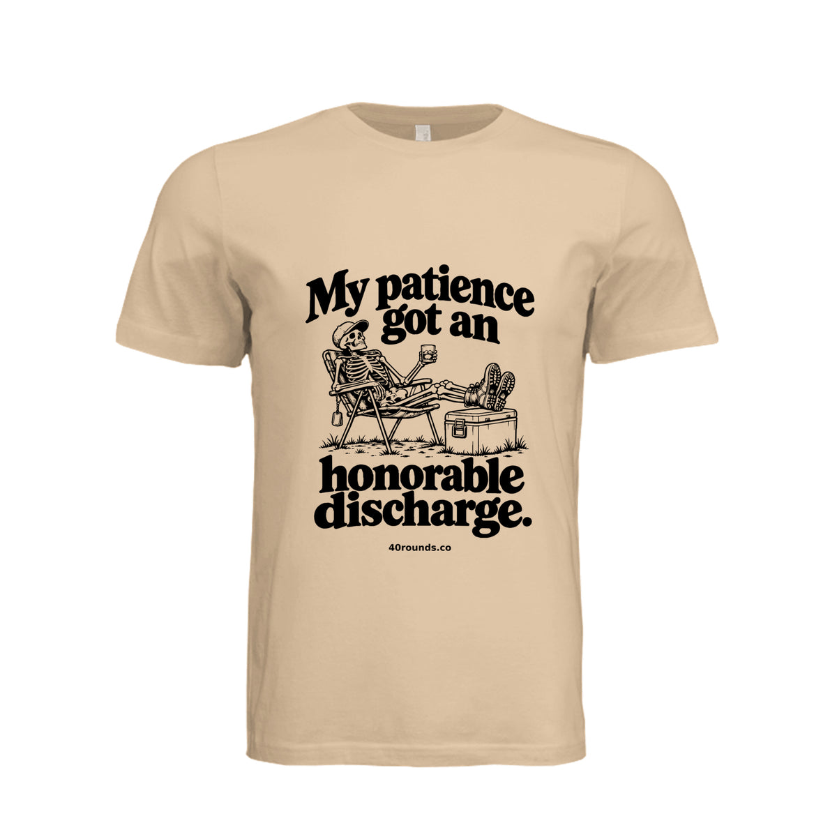Honorable Discharge Tee · Sand Dune · Front
