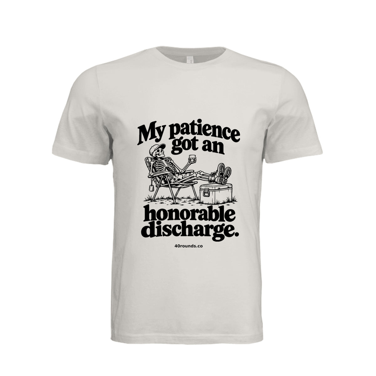 Honorable Discharge Tee · Vintage White · Front