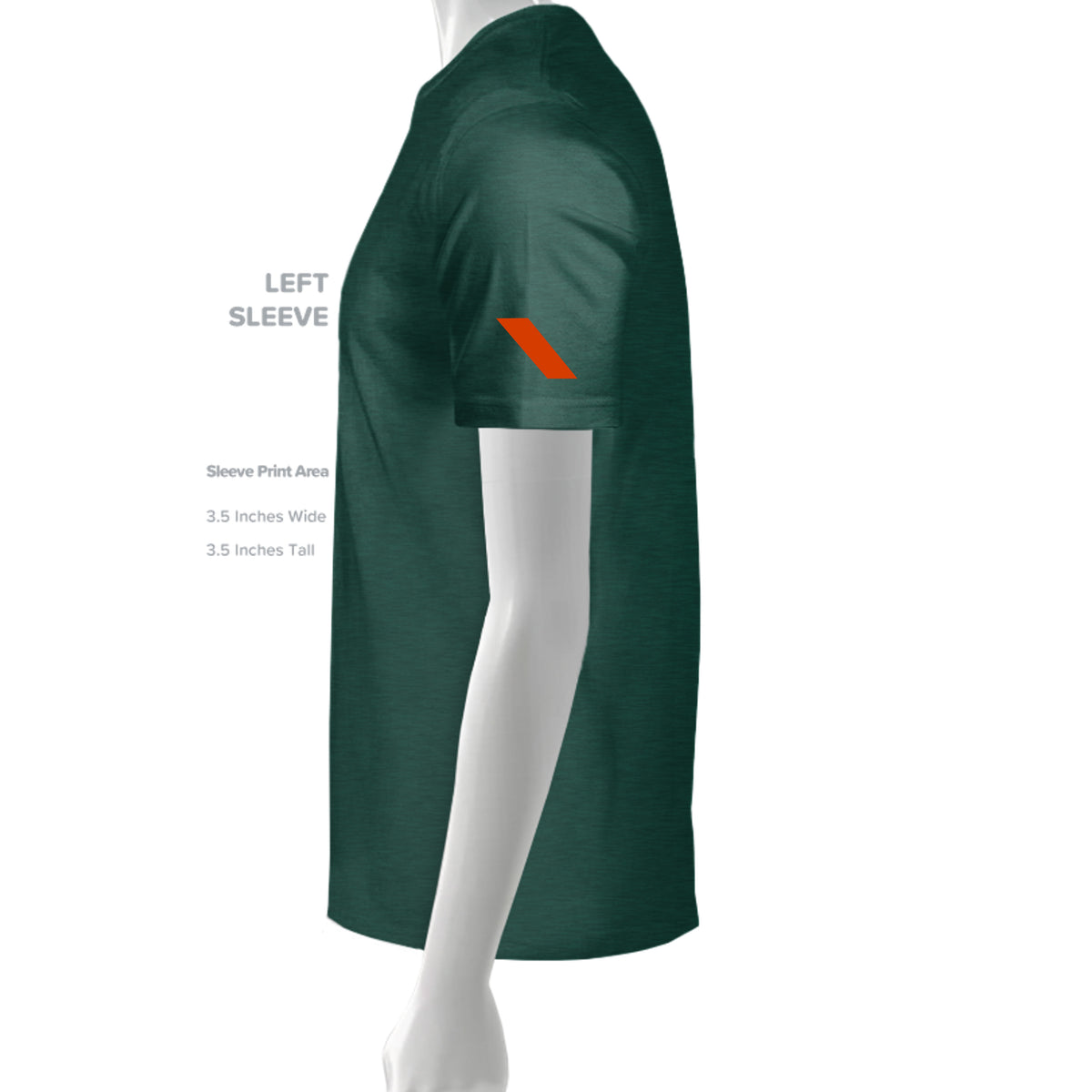 Don’t Flag Me, Bro — Range Humor Tee · Heather Forest Green · Sleeve