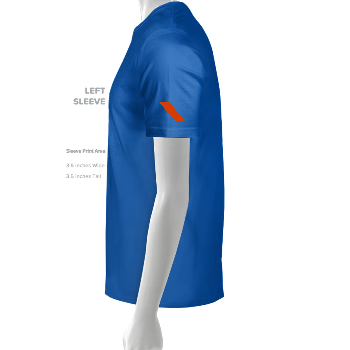 Don’t Flag Me, Bro — Range Humor Tee · Royal · Sleeve