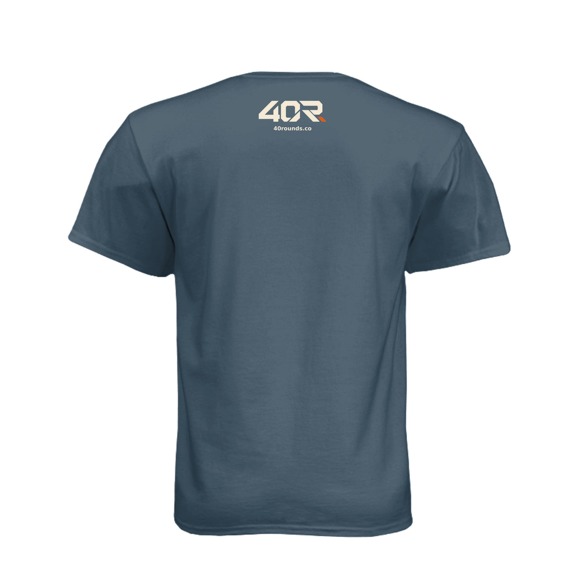 Don’t Flag Me, Bro — Range Humor Tee · Indigo · Back