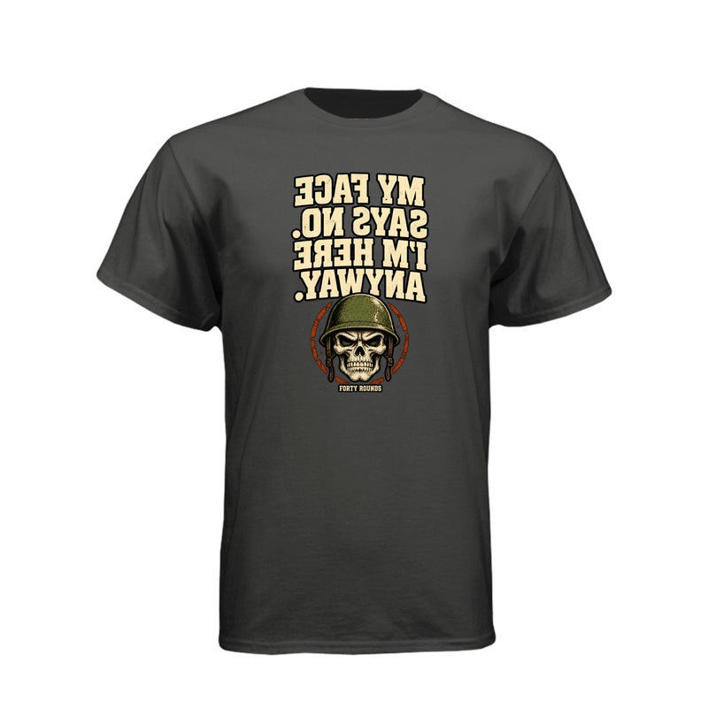 Here Anyway — Mirrored Graphic Tee