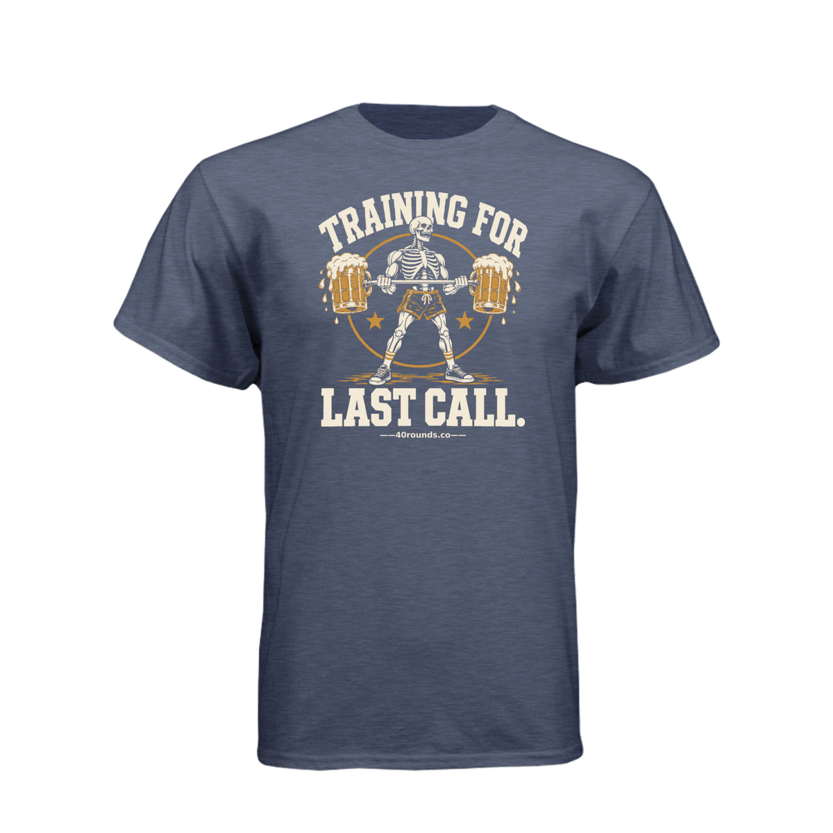 Training for Last Call Tee · Midnight Navy · Front