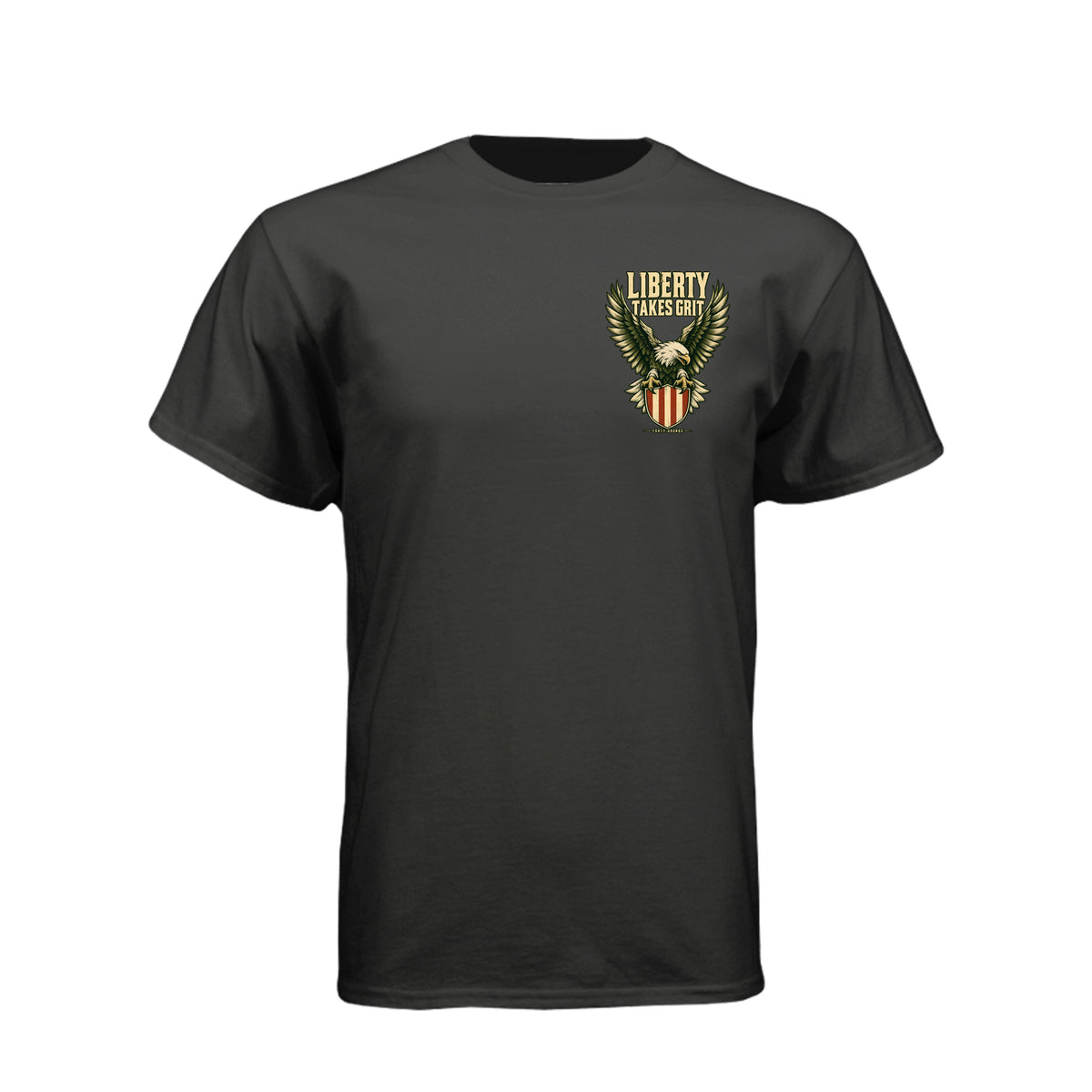 Still Standing- Liberty Tee · Charcoal · Front