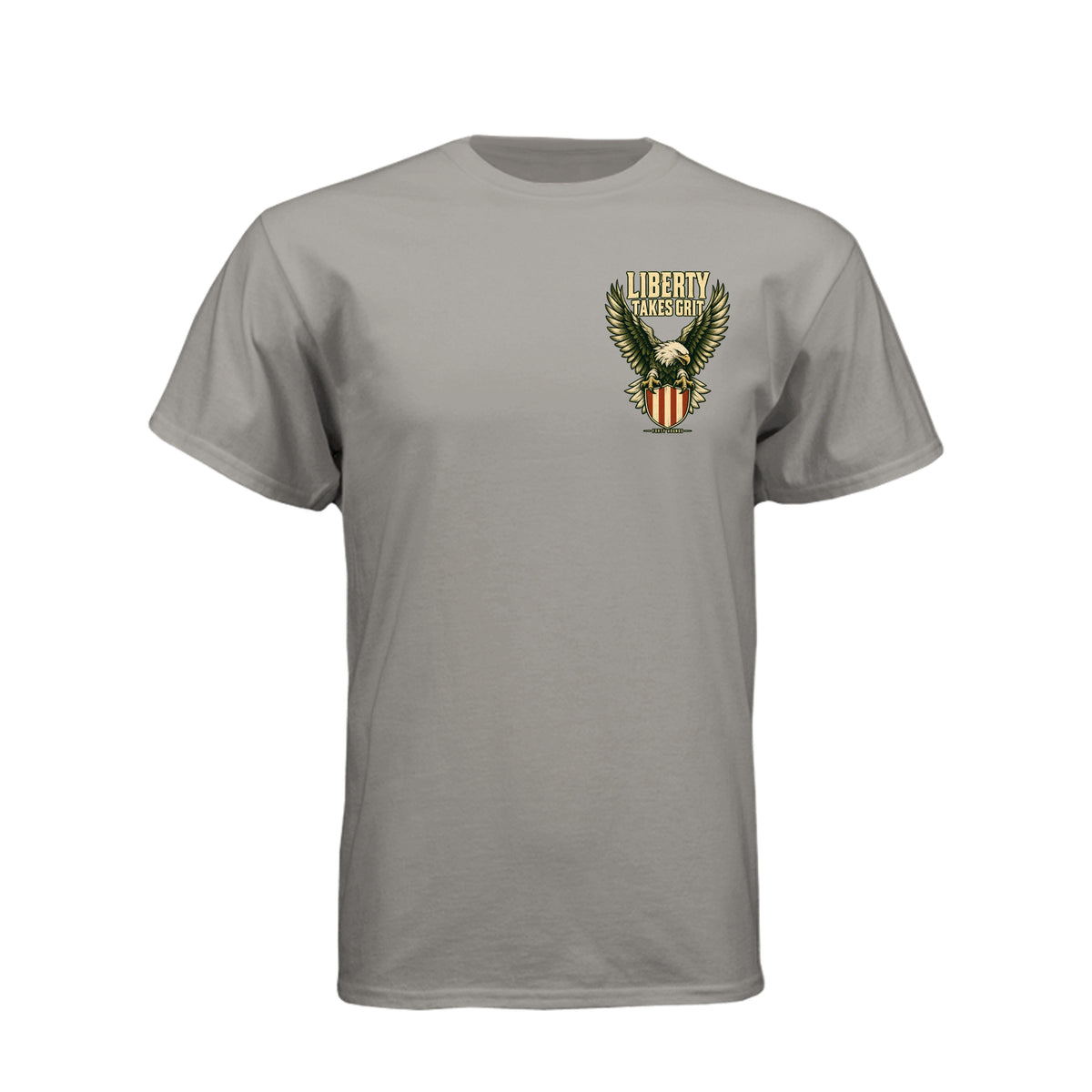 Still Standing- Liberty Tee · Stone Grey · Front