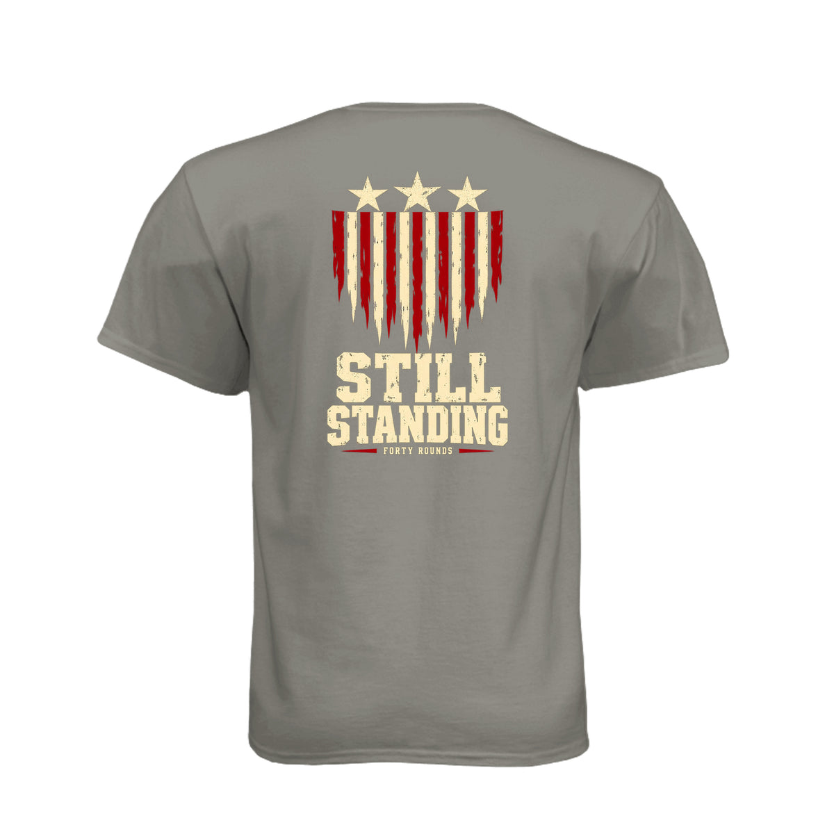 Still Standing- Liberty Tee · Warm Gray · Back