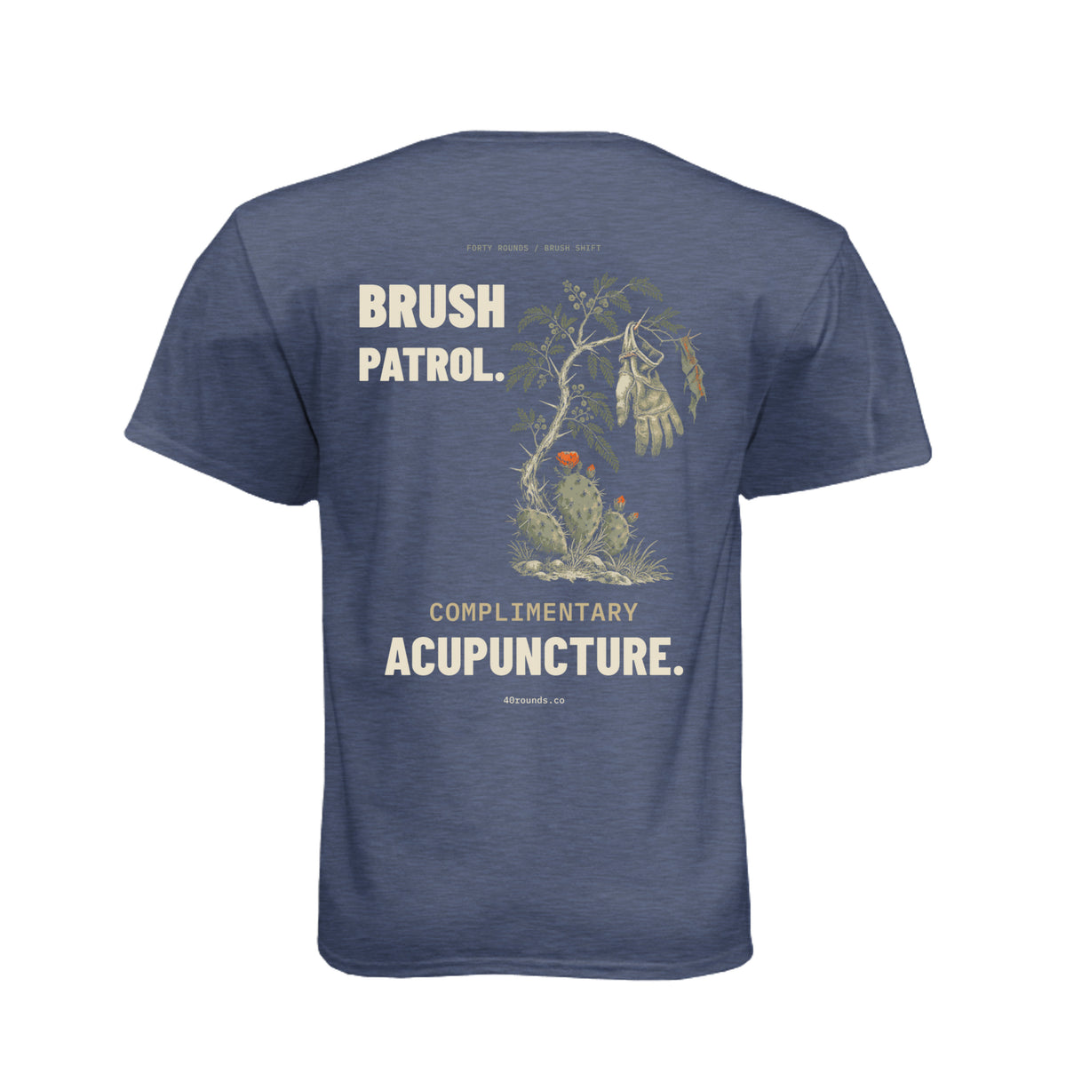 Thorn Benefits Tee — Brush Patrol · Midnight Navy · Back