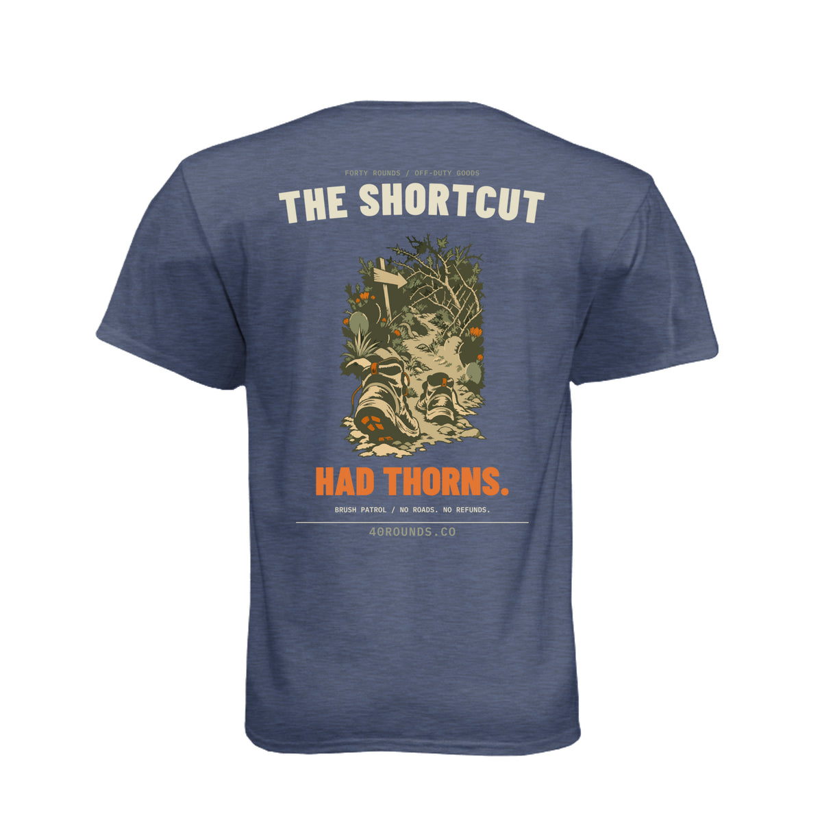 Scenic Route Tee · Midnight Navy · Back