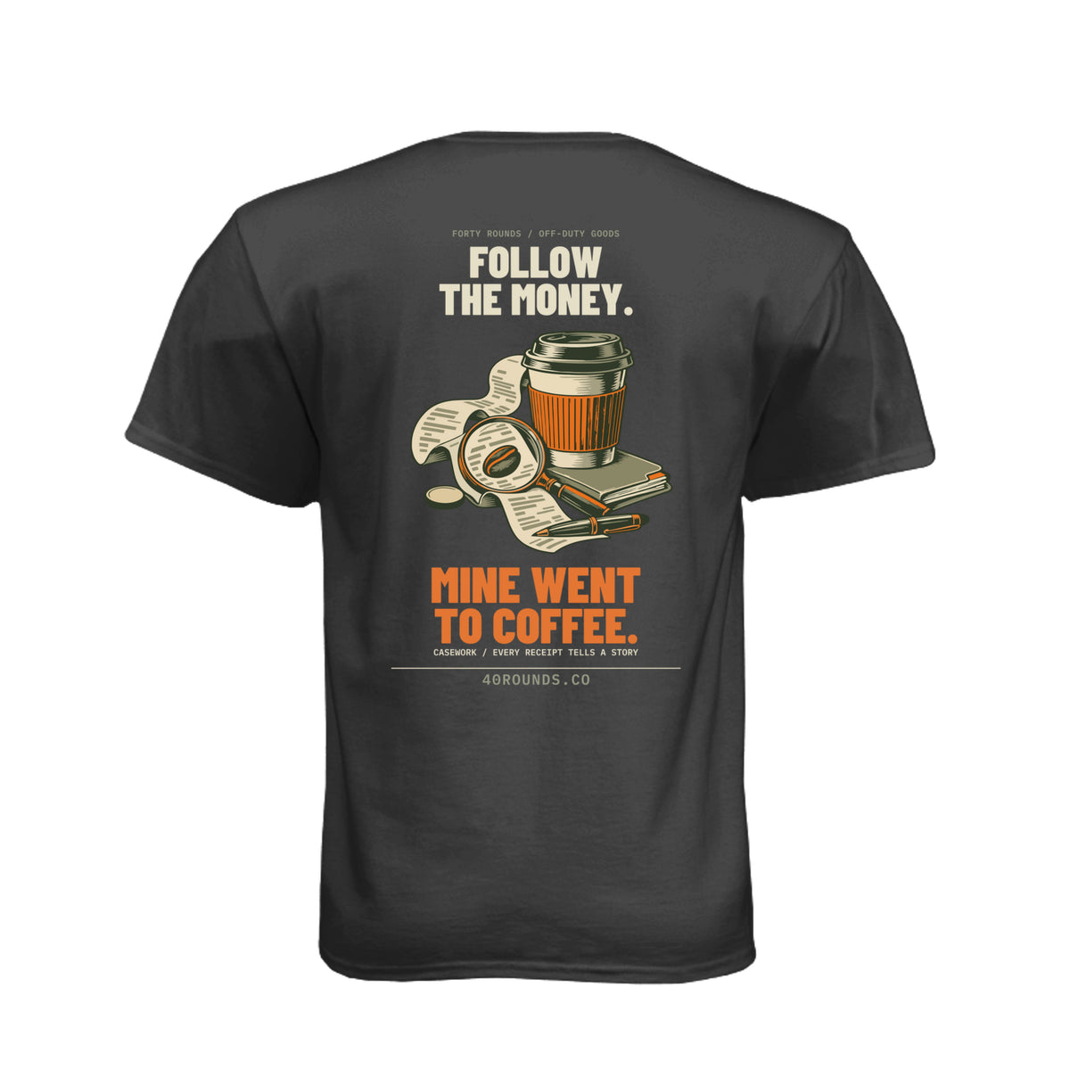 Follow the Money Tee · Black · Back