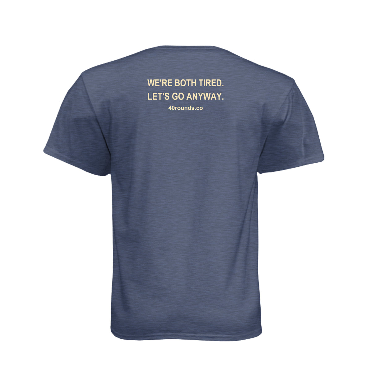 Let’s Go Anyway — Mirrored Graphic Tee · Midnight Navy · Back