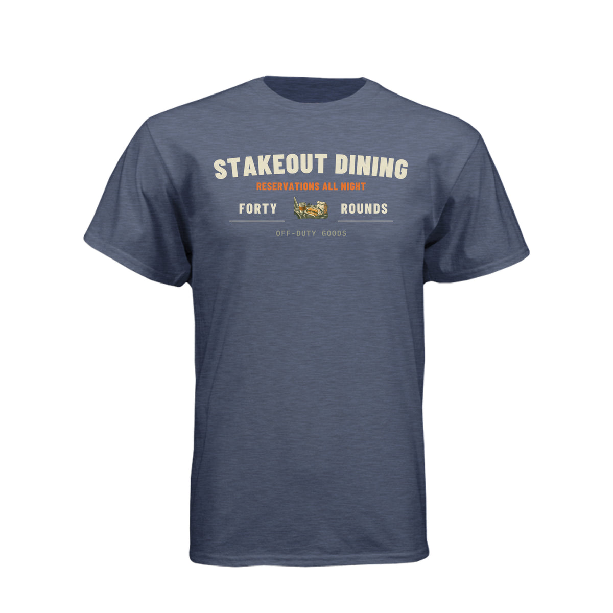 Stakeout Dining Tee · Midnight Navy · Front