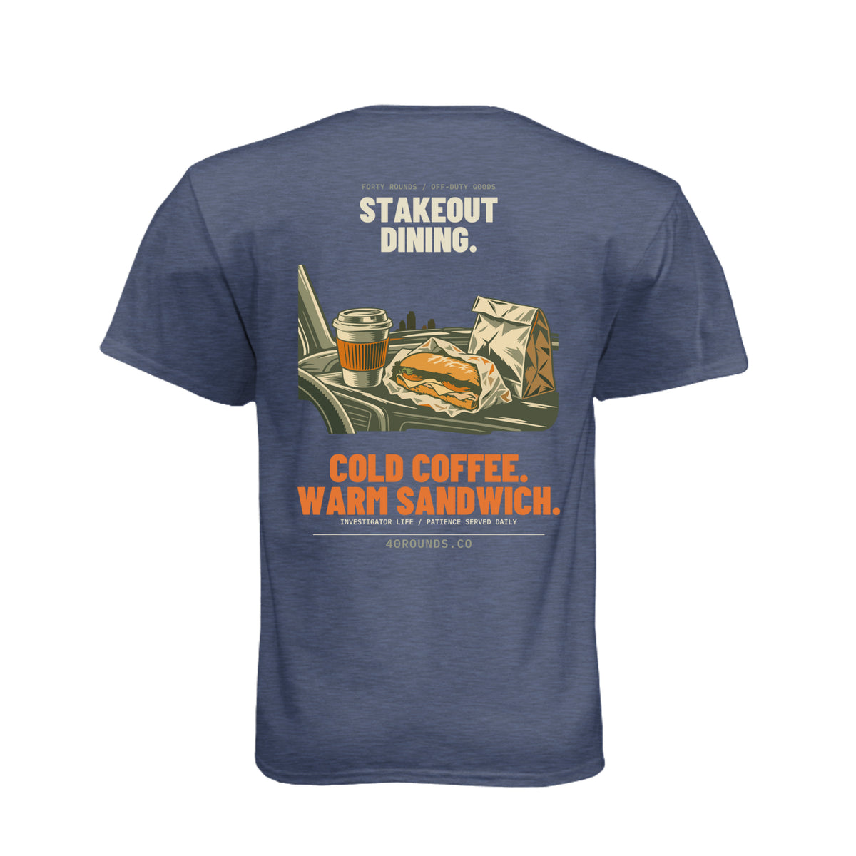 Stakeout Dining Tee · Midnight Navy · Back