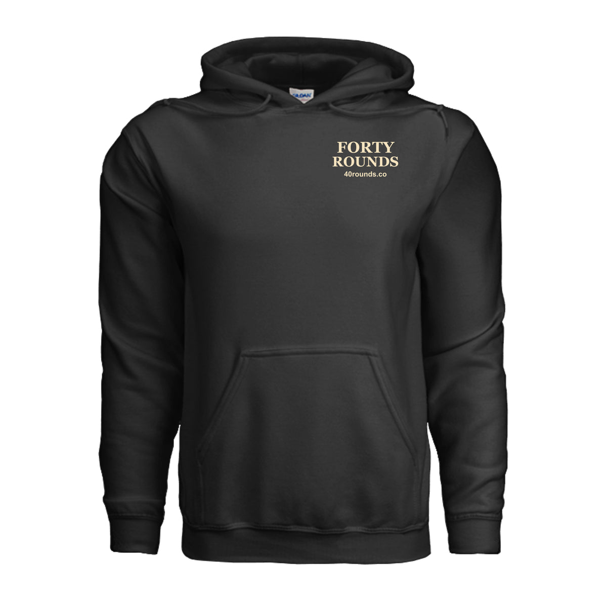 Off Duty. Still Building. Hoodie · Black · Front