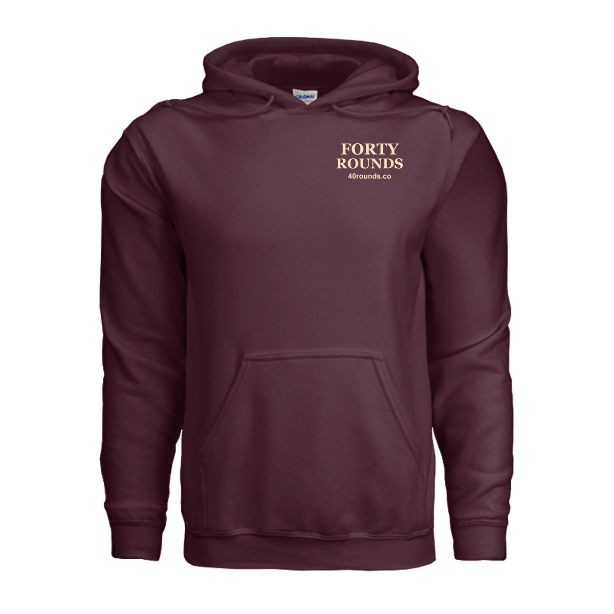 Warm-Up Required Hoodie · Maroon · Front