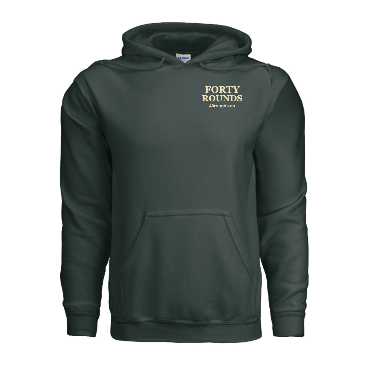 Let’s Go Anyway Hoodie · Forest Green · Front