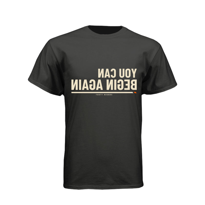 You Can Begin Again — Men’s Mirrored Tee