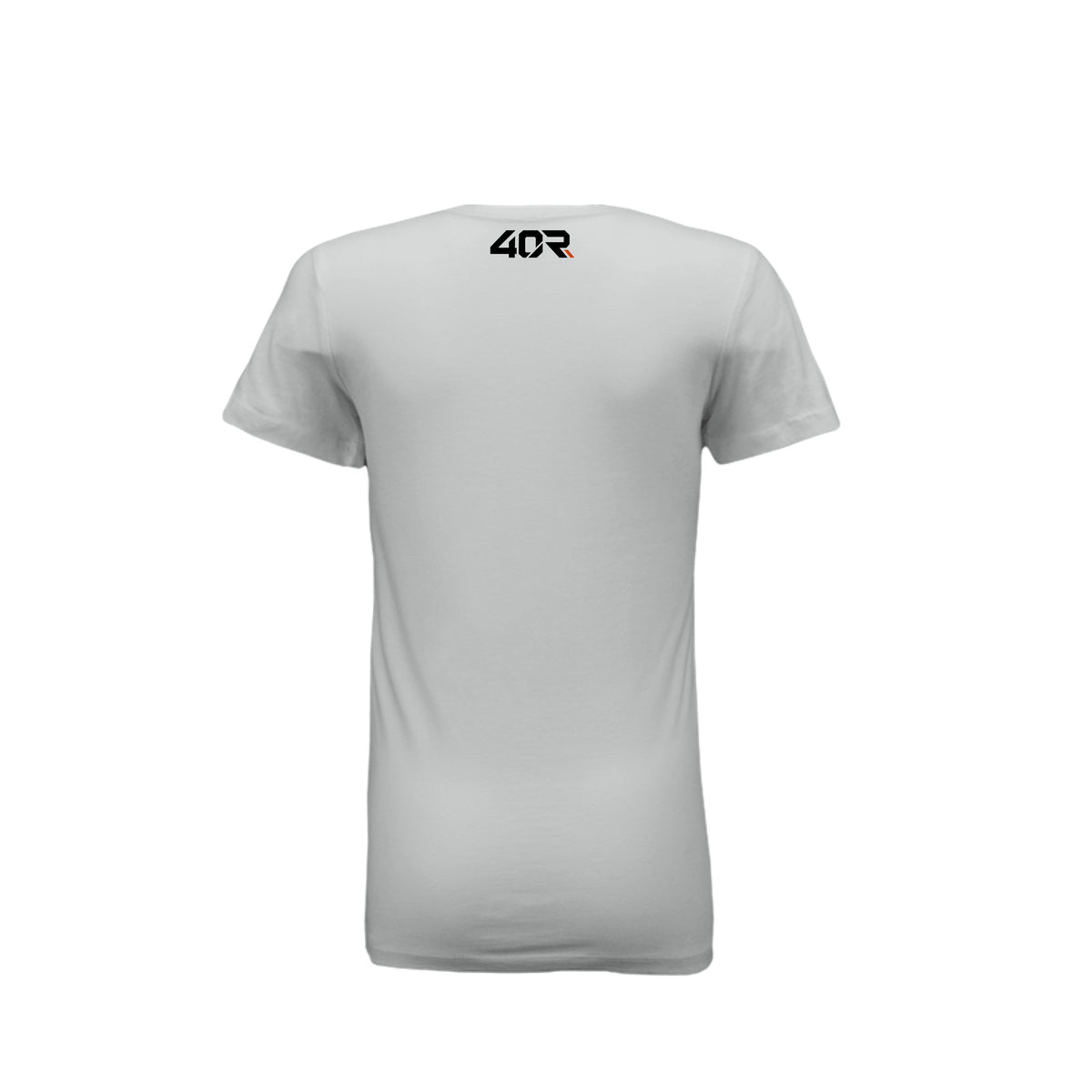 Take Up Your Space — Women’s Fitted Mirrored Tee · Silver · Back