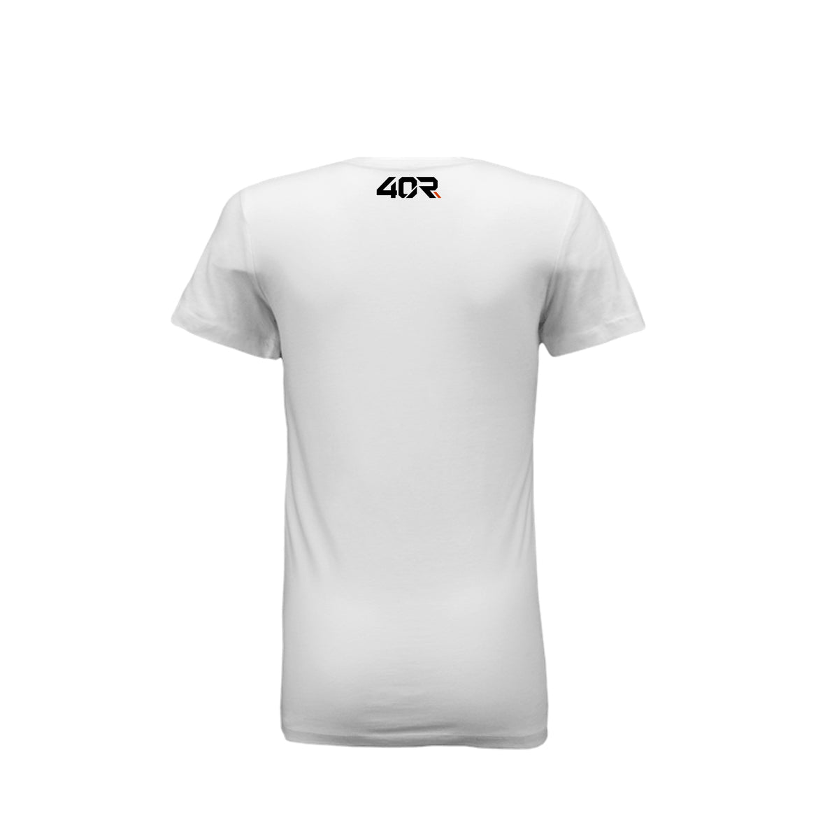 Take Up Your Space — Women’s Fitted Mirrored Tee · White · Back