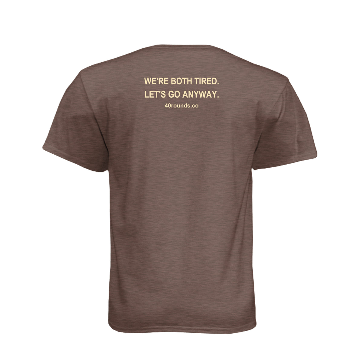 Let’s Go Anyway — Mirrored Graphic Tee · Espresso · Back