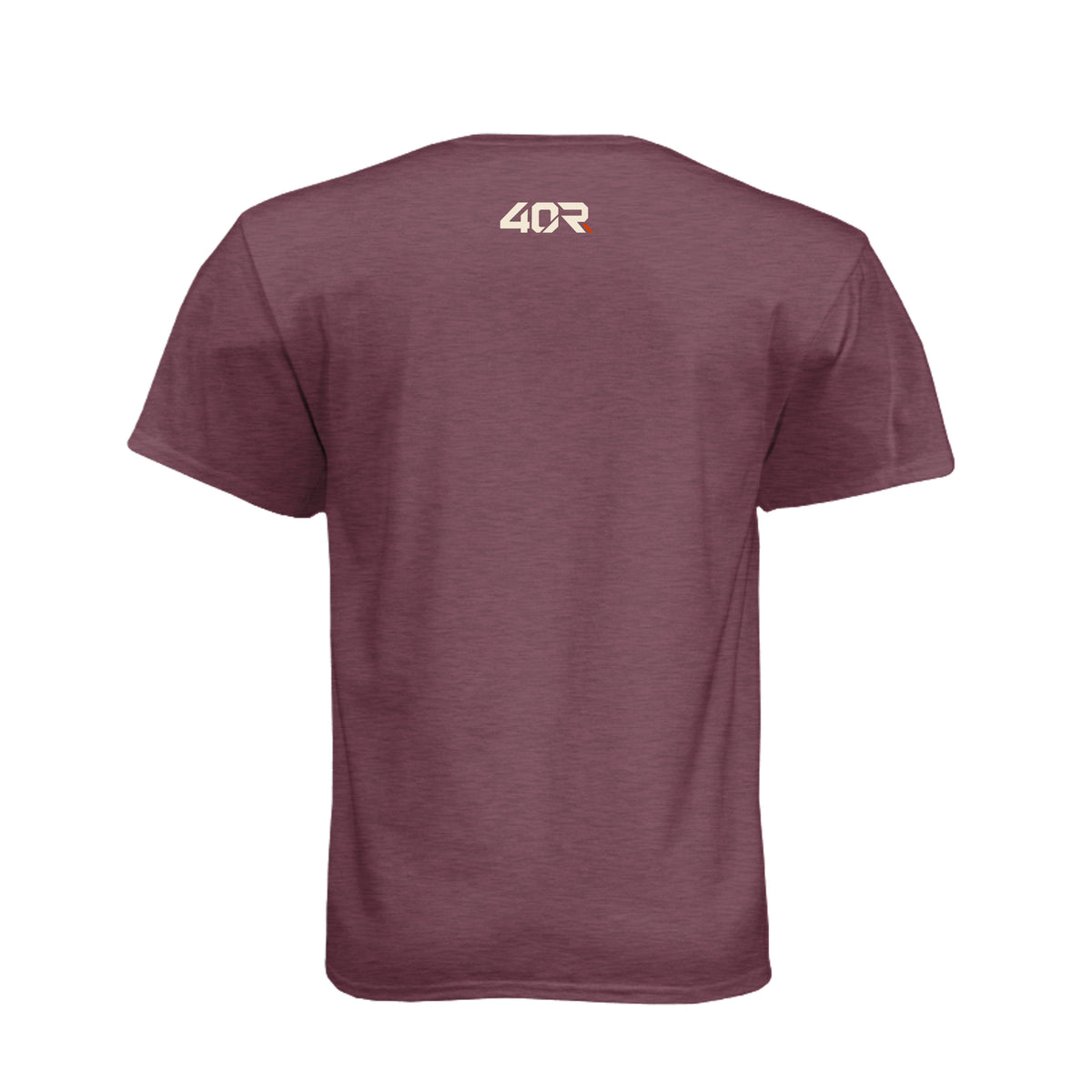 You Need More Weight — Mirrored Tee · Heather Maroon · Back