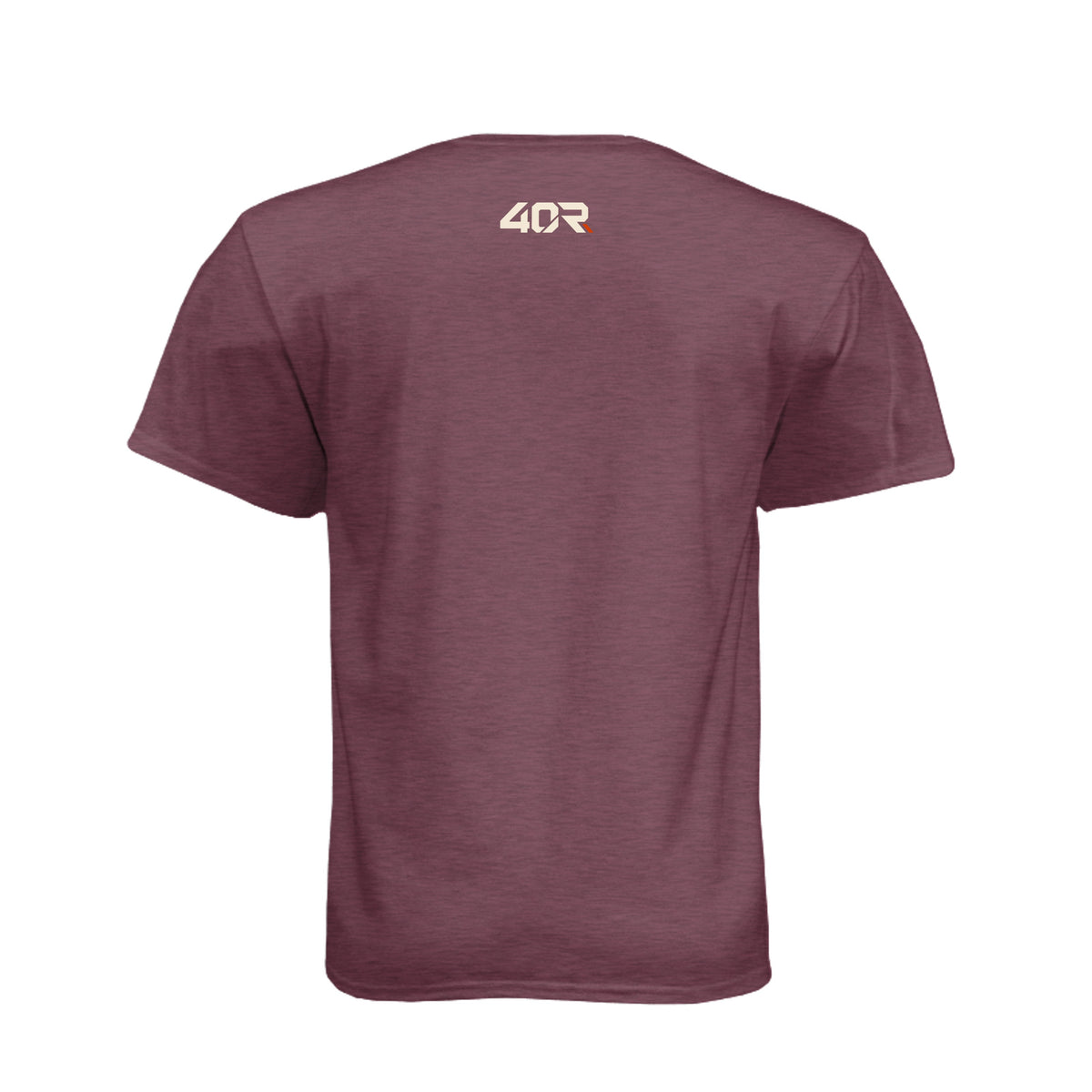 Is That Your PR? — Mirrored Tee · Heather Maroon · Back