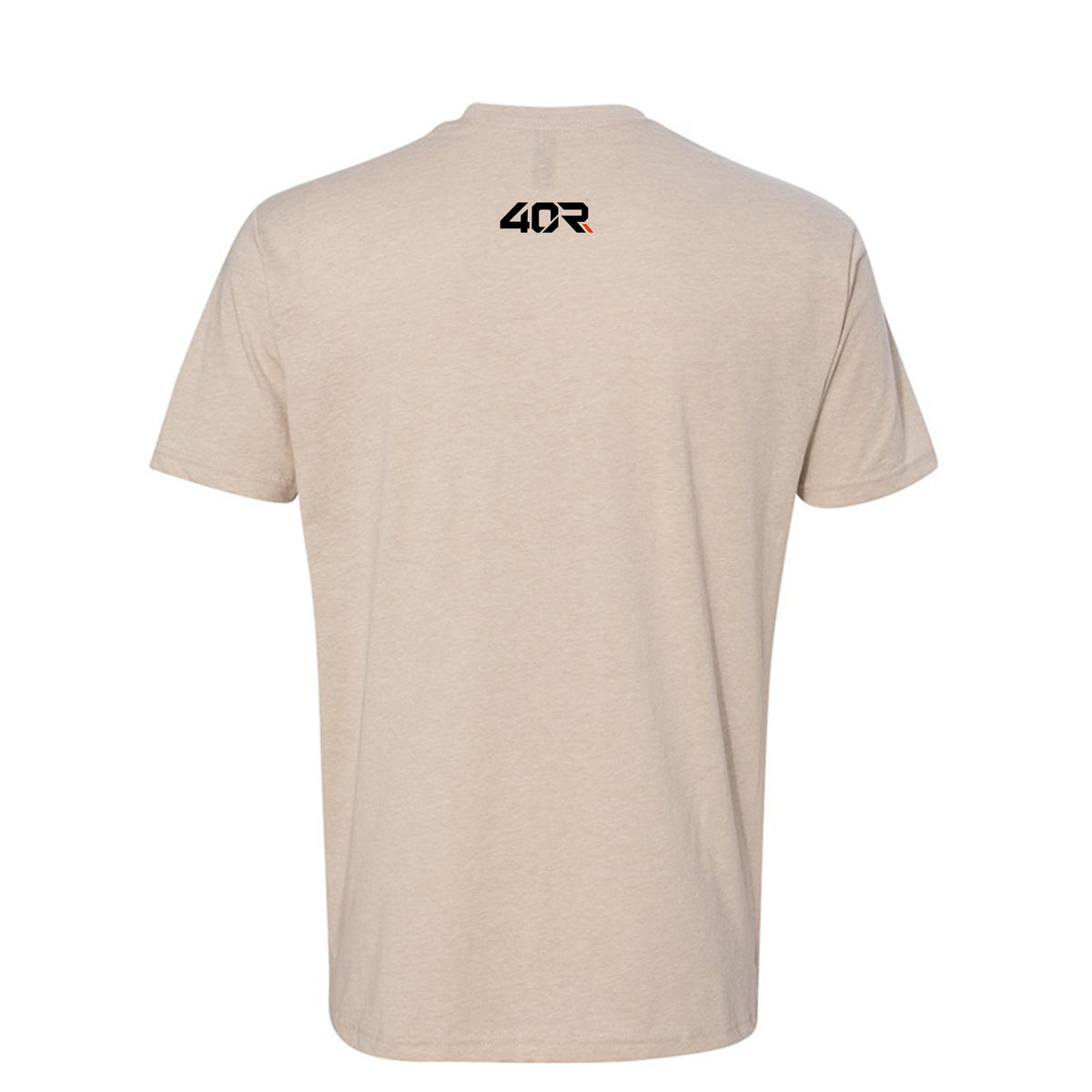 Bad Mood. Good Form. — Mirrored Tee · Heather Cream · Back
