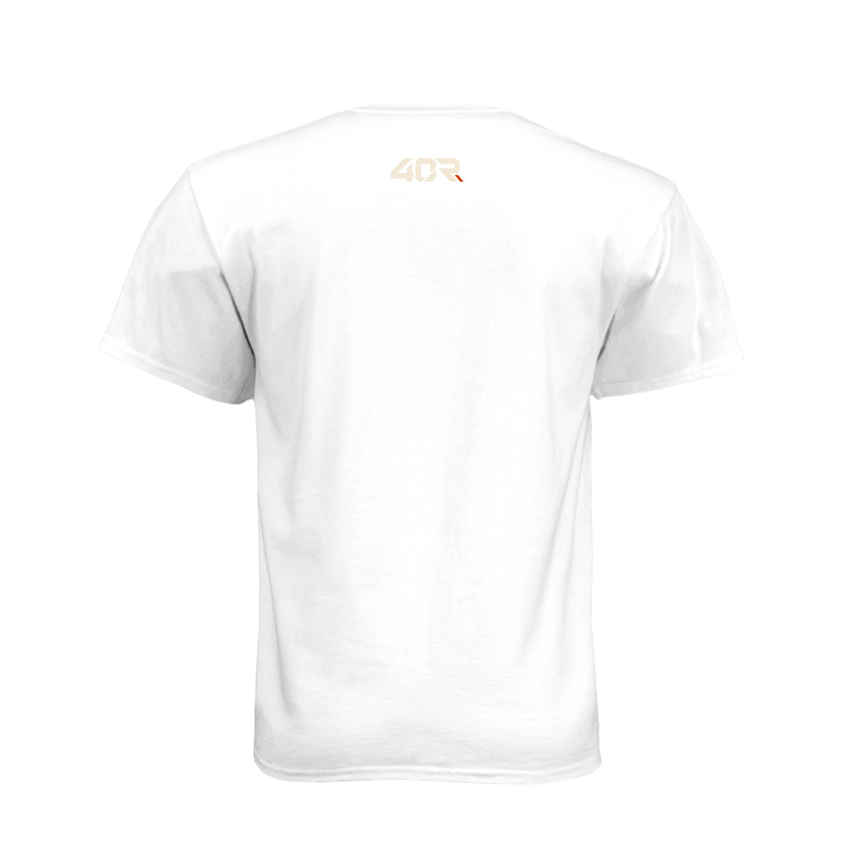Good Effort. Weird Noises. — Dark Mirrored Tee · White · Back