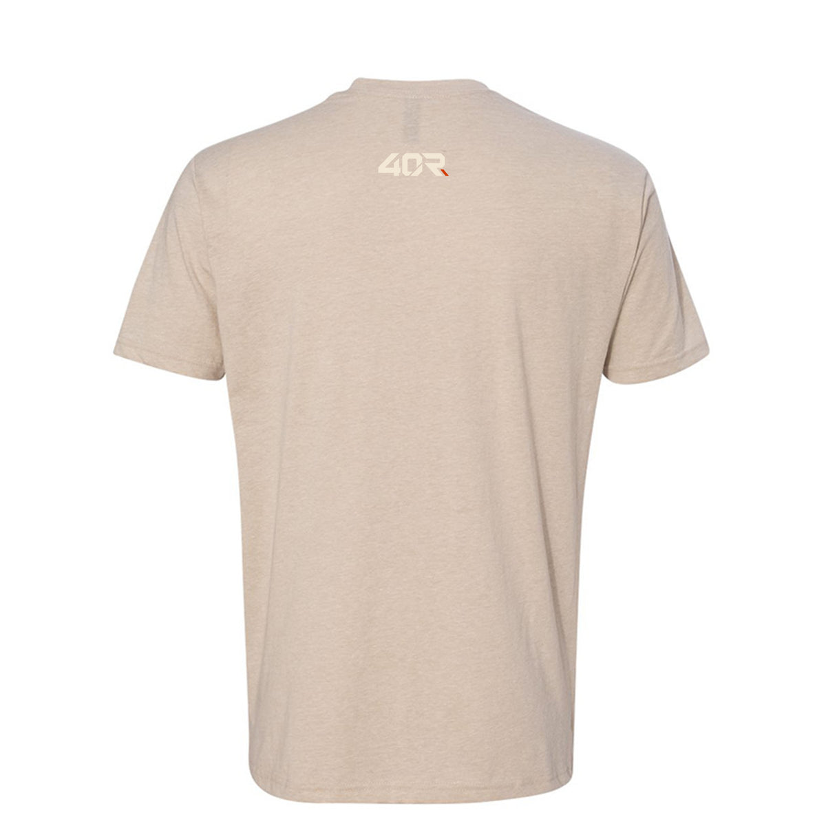 Good Effort. Weird Noises. — Dark Mirrored Tee · Heather Cream · Back