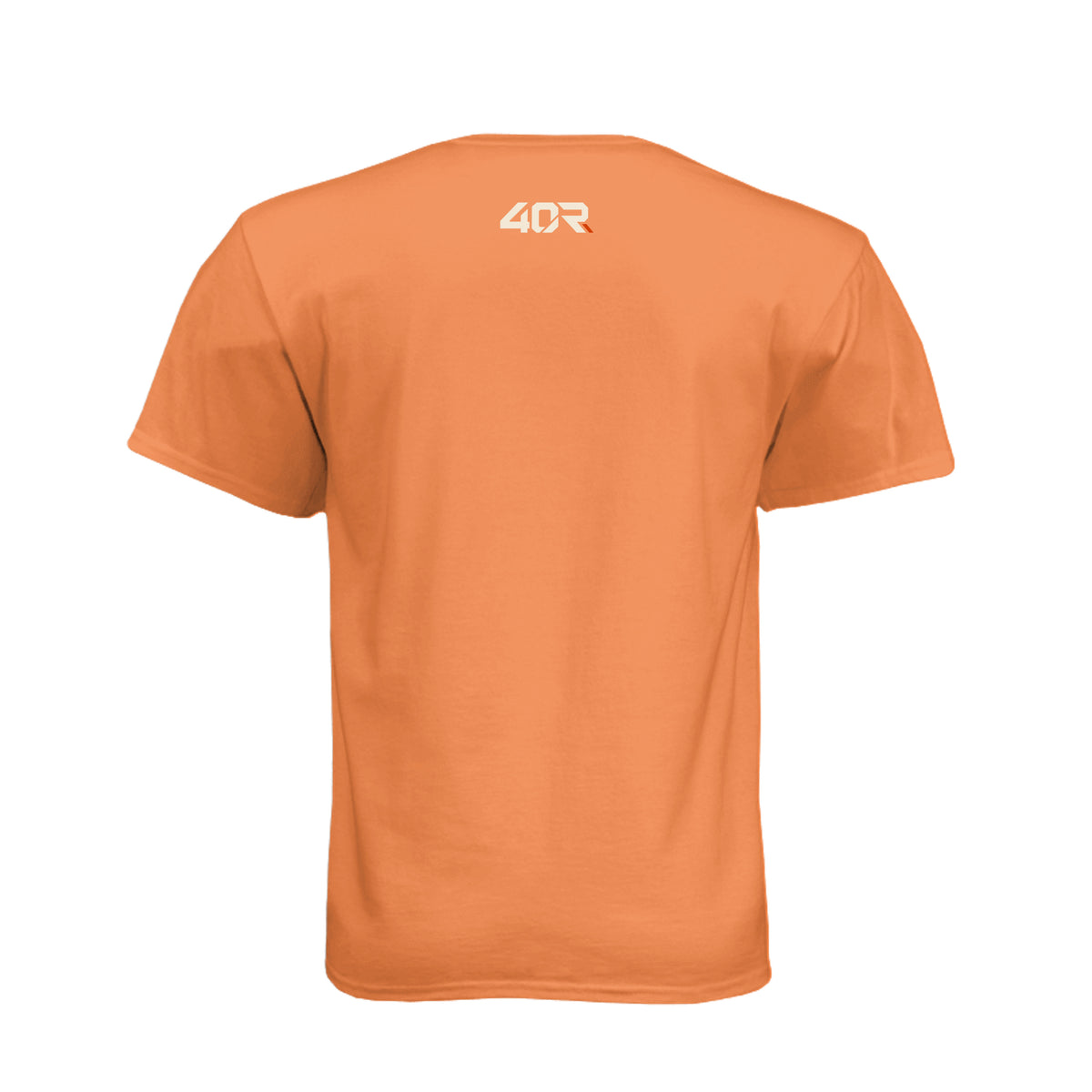 Good Effort. Weird Noises. — Dark Mirrored Tee · Orange · Back