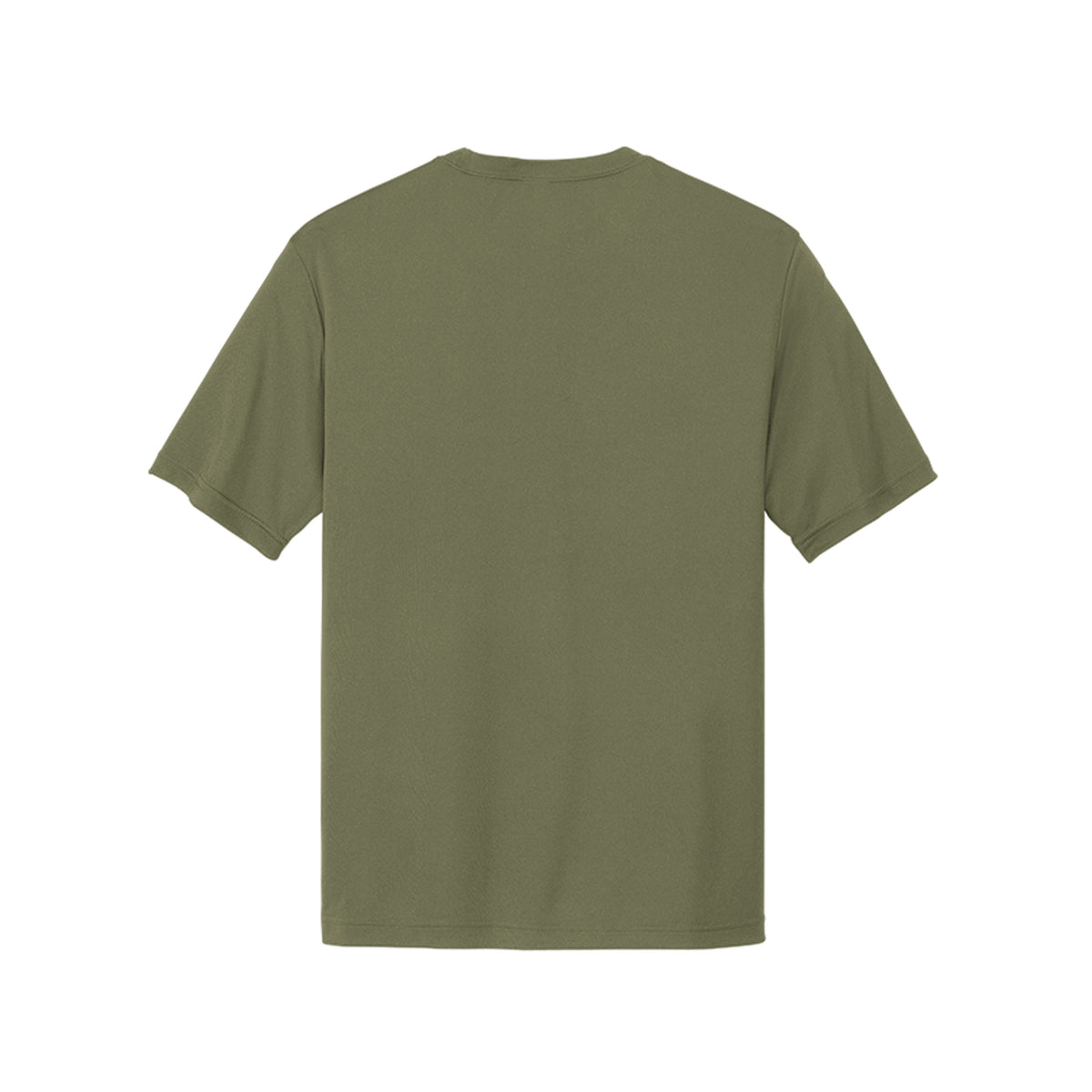 Earn Your Reflection — Dryfit Mirror Tee · Olive Drab Green · Back