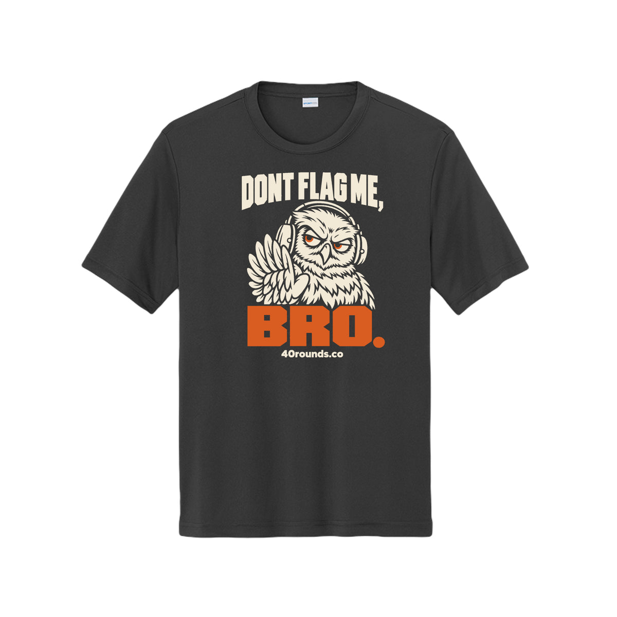 Sin-TRON Dont Flag Me — Dryfit Edition · Black · Front