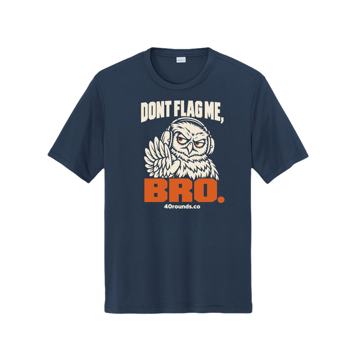 Sin-TRON Dont Flag Me — Dryfit Edition · True Navy · Front