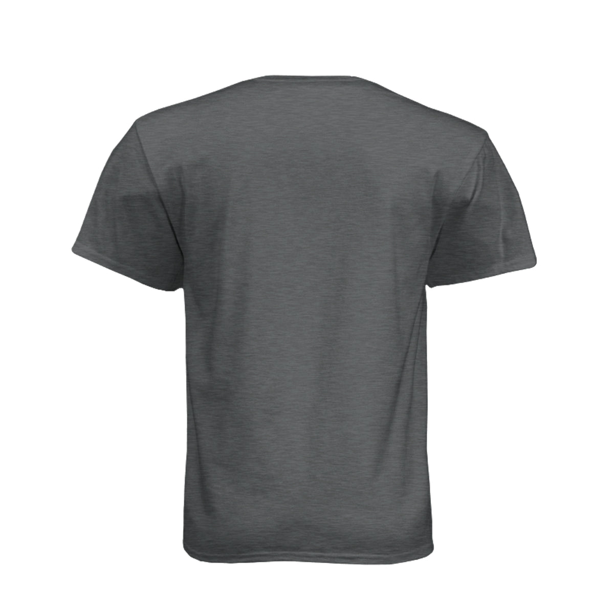 FORTY ROUNDS — Phantom Flag Front-Only Tee · Heather Heavy Metal · Back